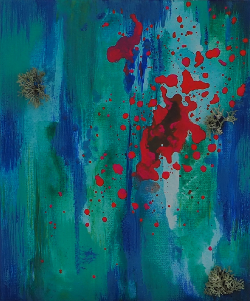 Originales Kunstwerk "In Farbe leben - Faser.Bruch.Sediment"