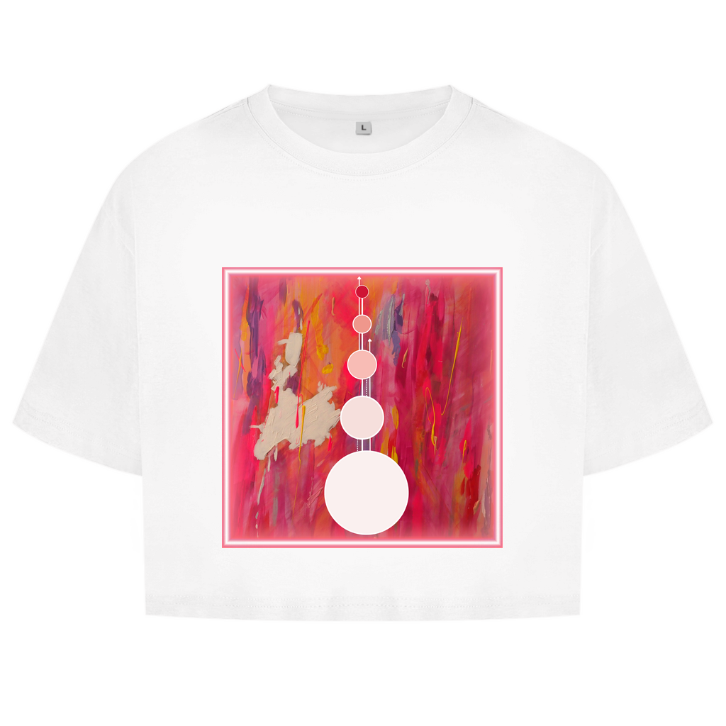 Damen Oversize Crop Top "out of bubble"
