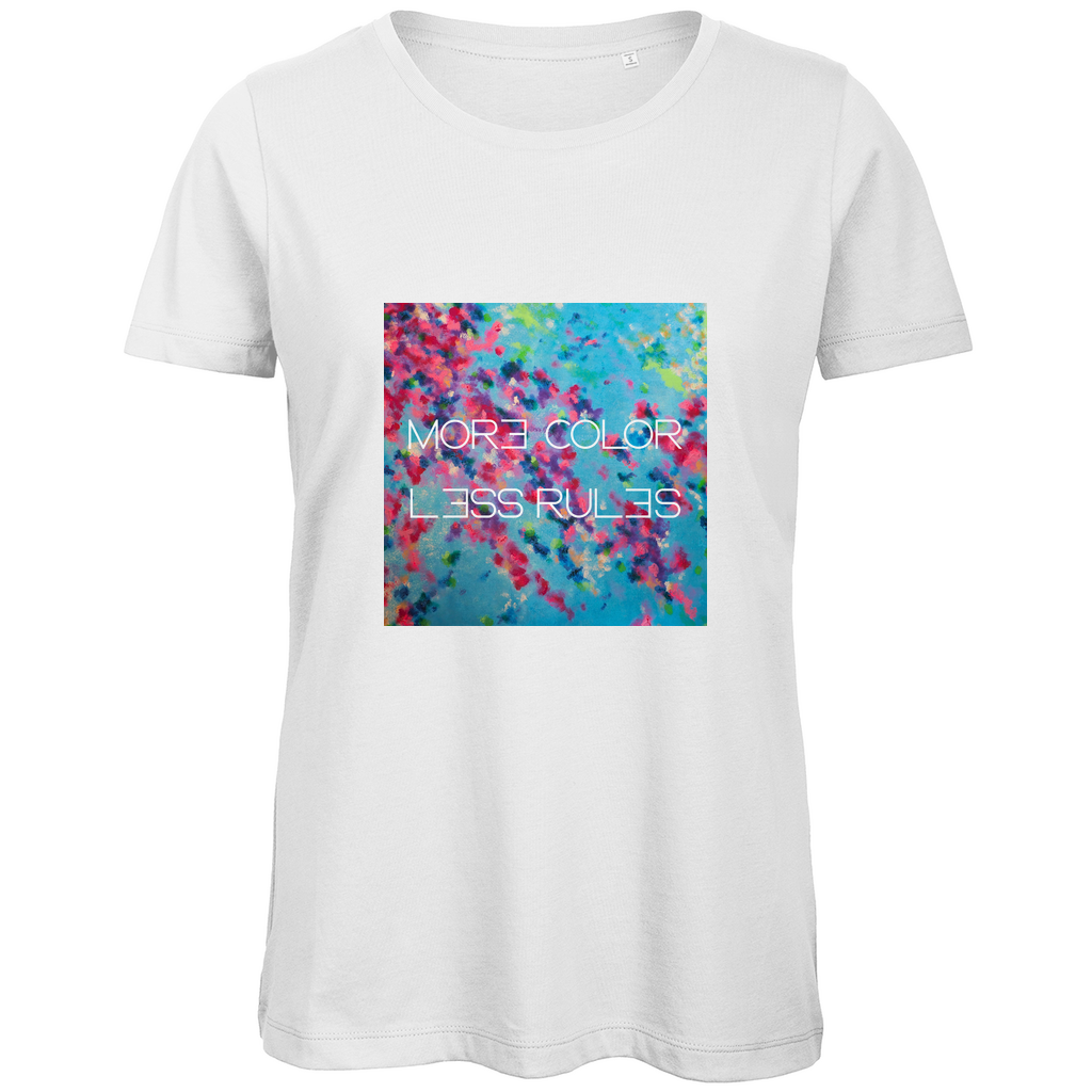 Damen Premium Bio T-Shirt "more color less rules"
