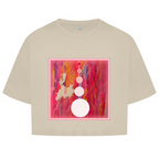 Damen Oversize Crop Top "out of bubble"