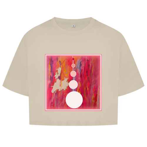 Damen Oversize Crop Top "out of bubble"