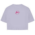 Damen Oversize Crop Top "more color less rules"