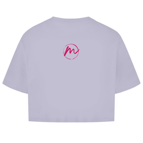 Damen Oversize Crop Top "more color less rules"