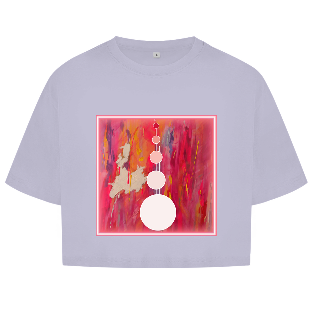 Damen Oversize Crop Top "out of bubble"