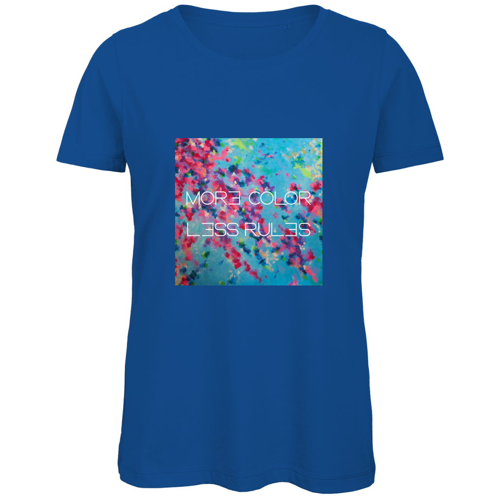 Damen Premium Bio T-Shirt "more color less rules"