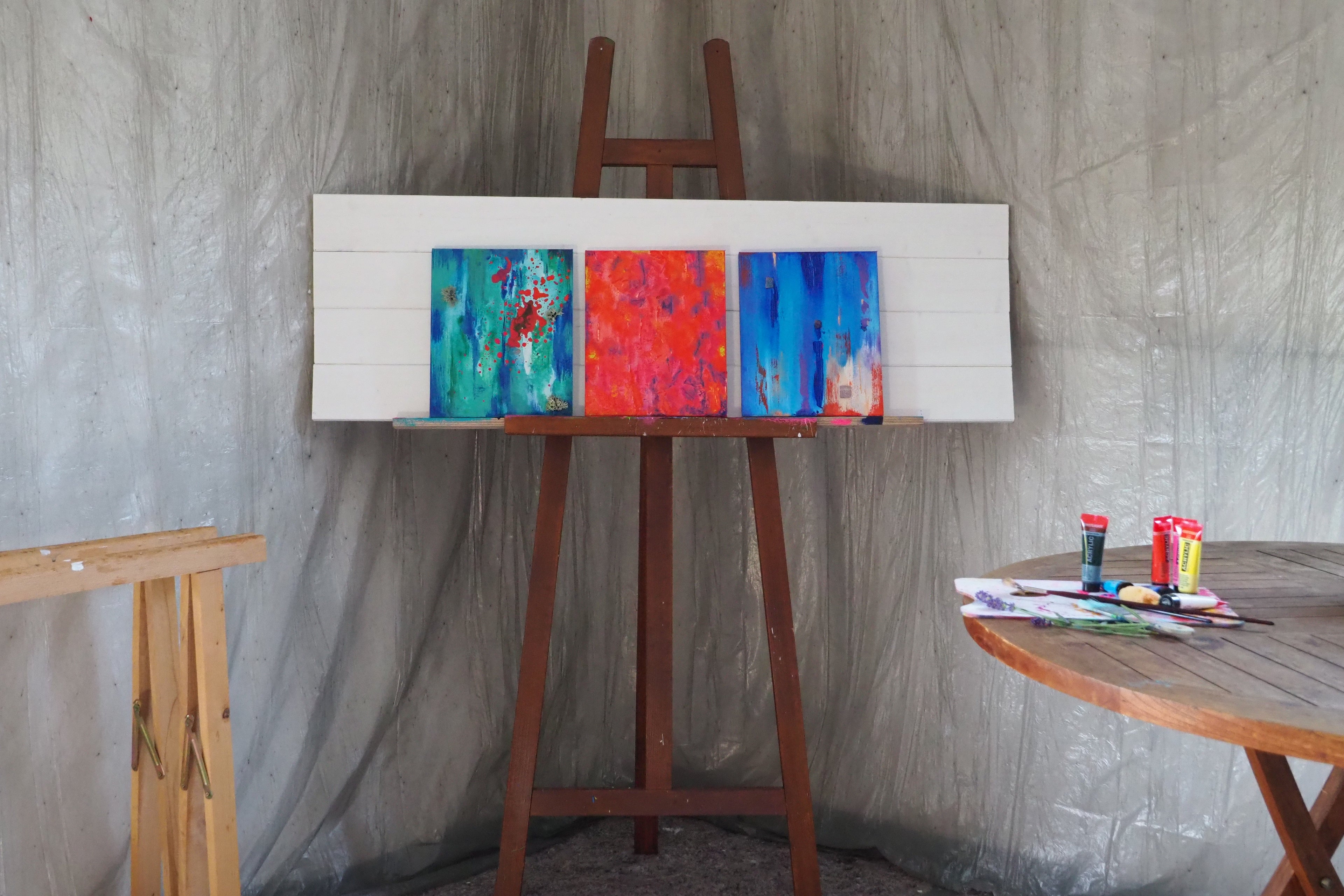 Originales Kunstwerk "In Farbe leben - Faser.Bruch.Sediment"