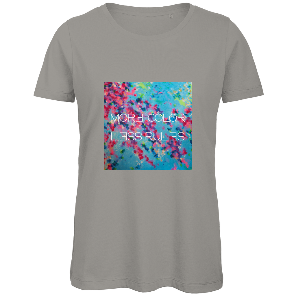 Damen Premium Bio T-Shirt "more color less rules"