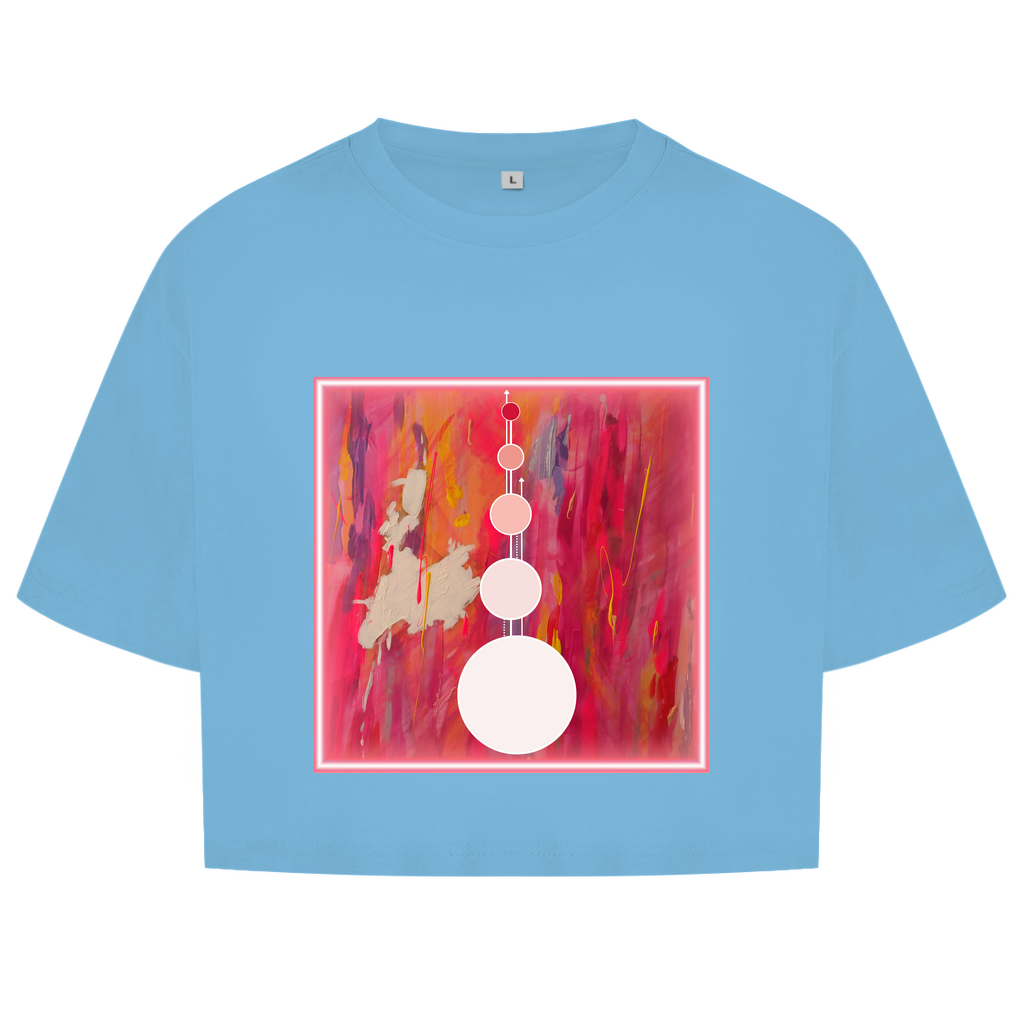 Damen Oversize Crop Top "out of bubble"