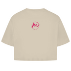 Damen Oversize Crop Top "more color less rules"