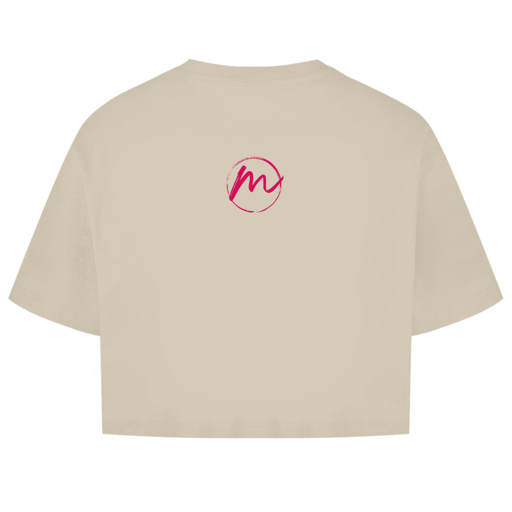 Damen Oversize Crop Top "more color less rules"