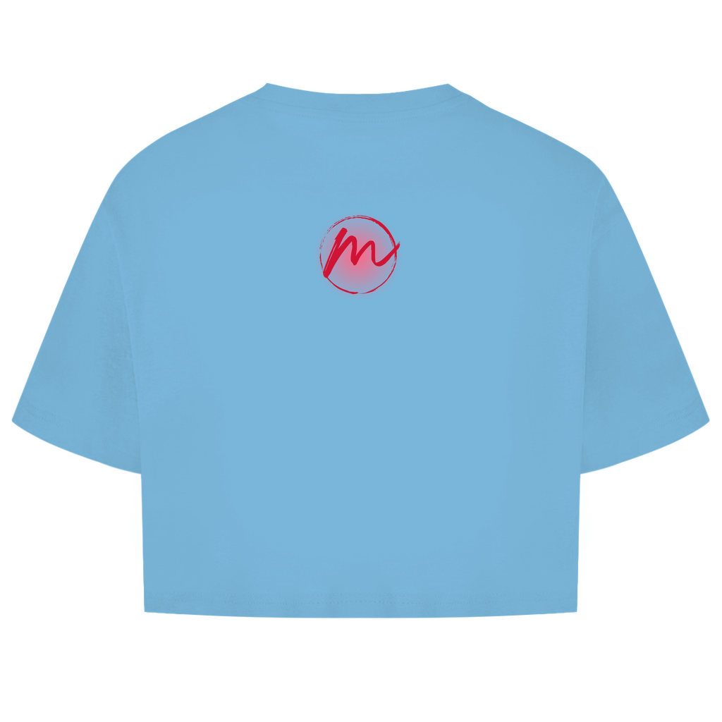 Damen Oversize Crop Top "out of bubble"