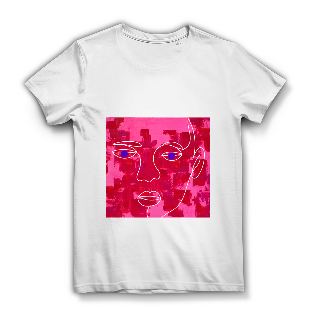 Damen Premium Bio T-Shirt "face the world"