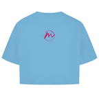 Damen Oversize Crop Top "more color less rules"