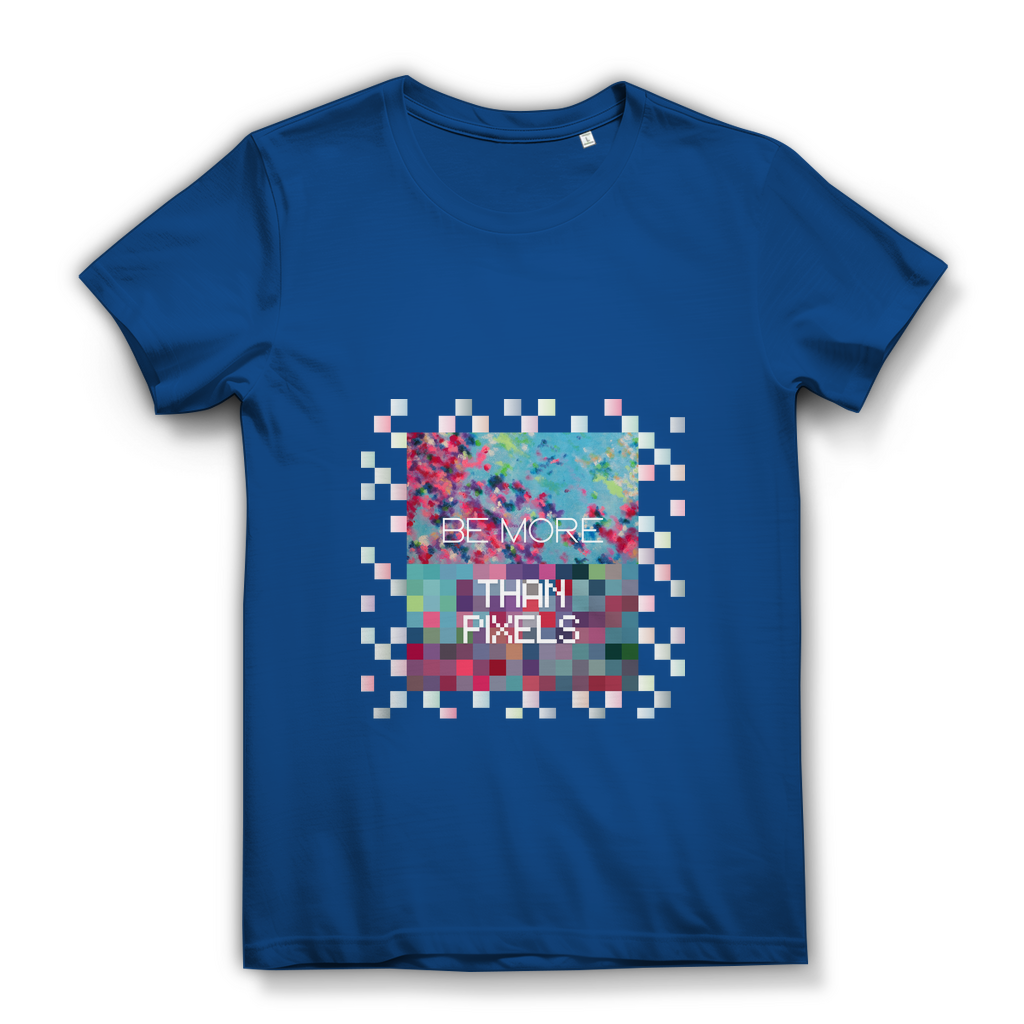 Damen Premium Bio T-Shirt "be more than pixels"