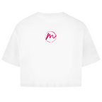 Damen Oversize Crop Top "more color less rules"